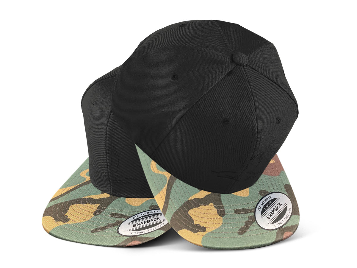Camo/Head Icon Snapback Hat