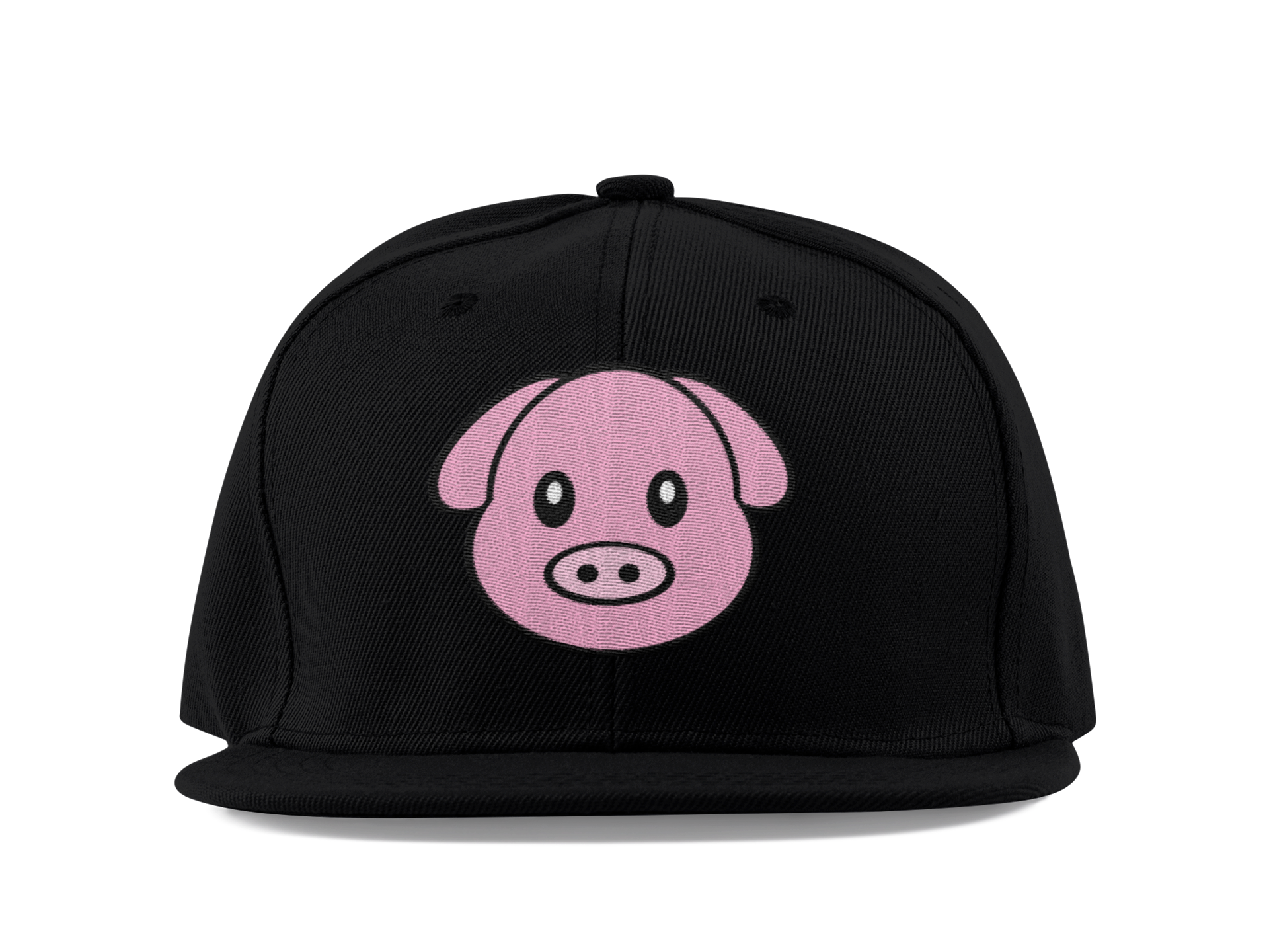 Pig Head Snapback Hat