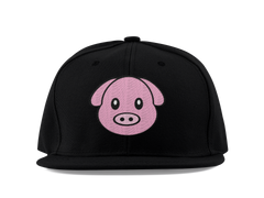 Pig Head Snapback Hat
