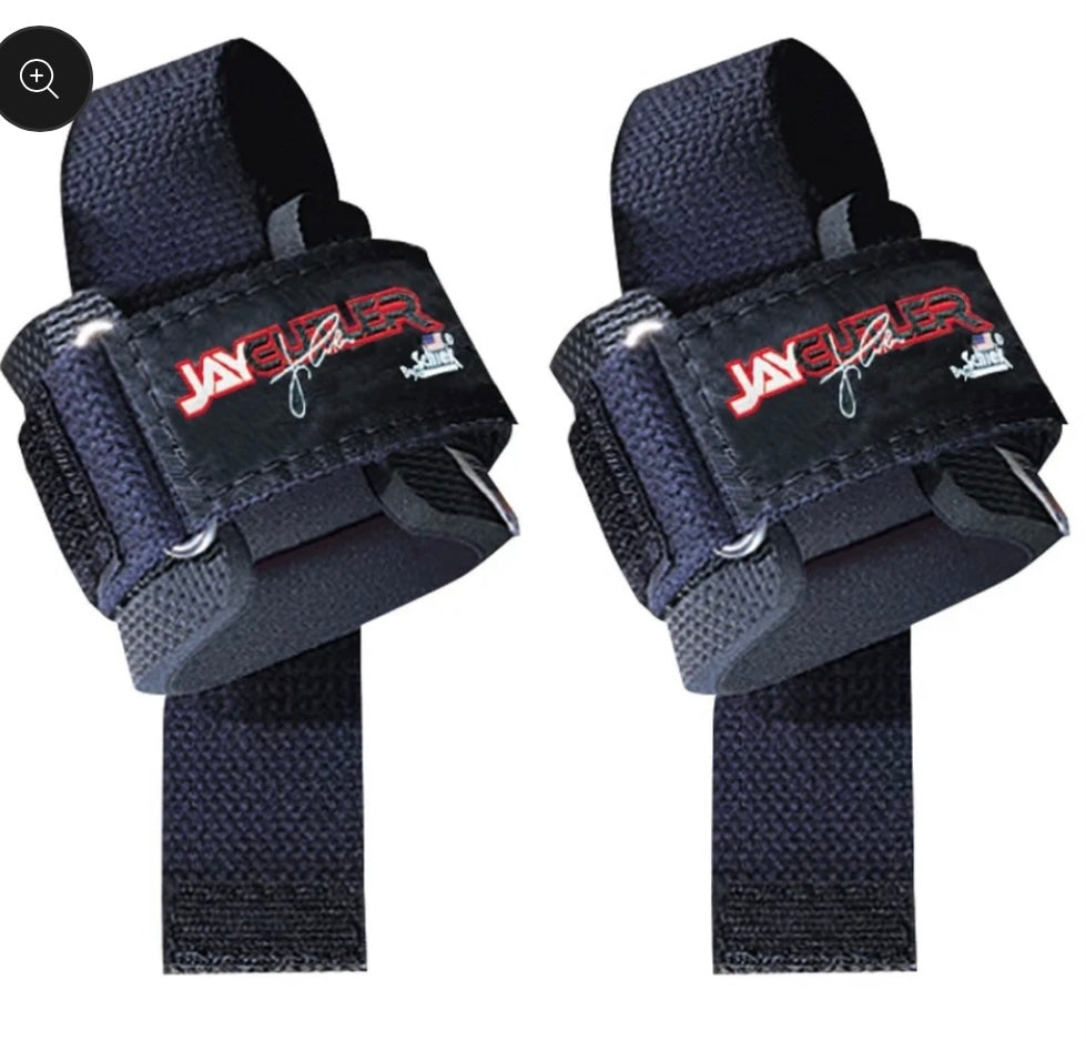 Jay Cutler Signature 21 Leather Lifting Straps - Black – LOBOCKI