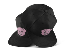 Pig Head Snapback Hat